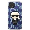 Karl Lagerfeld KLHCP13SPMNIKBL iPhone 13 mini 5,4 hardcase niebieski/blue Monogram Ikonik Patch